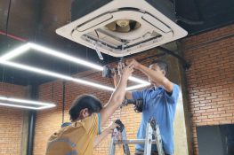 Tháo lắp máy lạnh Thuận An Bình Dương